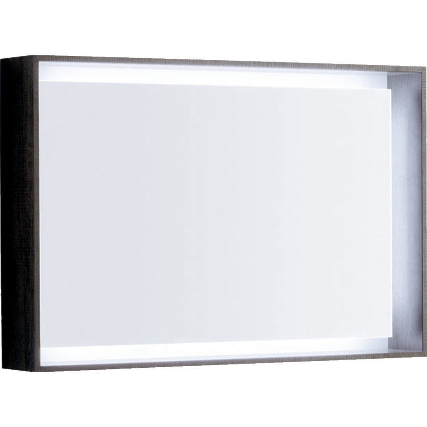 Immagine di Geberit CITTERIO specchio L.90 cm, verticale o orizzontale, finitura rovere marrone fumè 500.572.JJ.1