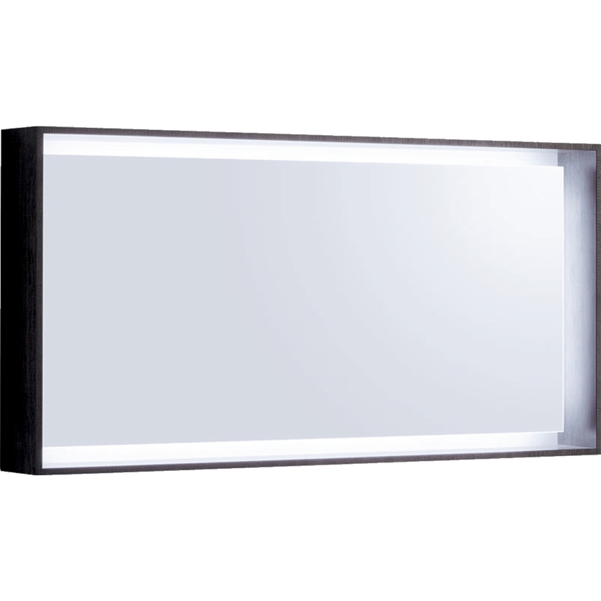 Immagine di Geberit CITTERIO specchio L.120 cm, verticale o orizzontale, finitura rovere marrone fumè 500.570.JJ.1