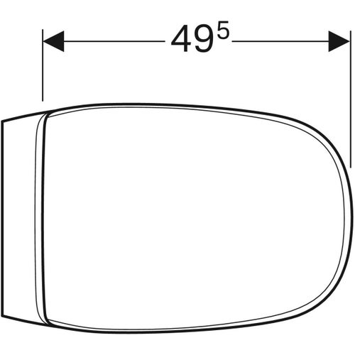 Immagine di Geberit CITTERIO set sanitari a pavimento, vaso a cacciata, senza brida, con sedile a chiusura ammortizzata, bidet monoforo con troppopieno, colore bianco finitura lucido 500.823.00.1-500.538.01.1