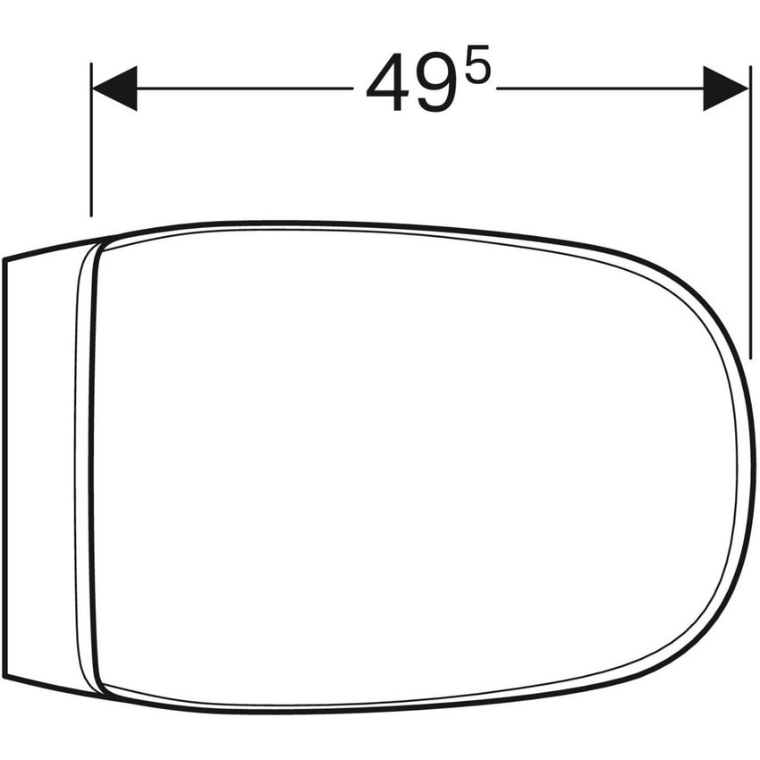 Immagine di Geberit CITTERIO set sanitari a pavimento, vaso a cacciata, senza brida, con sedile a chiusura ammortizzata, bidet monoforo con troppopieno, colore bianco finitura lucido 500.823.00.1-500.538.01.1