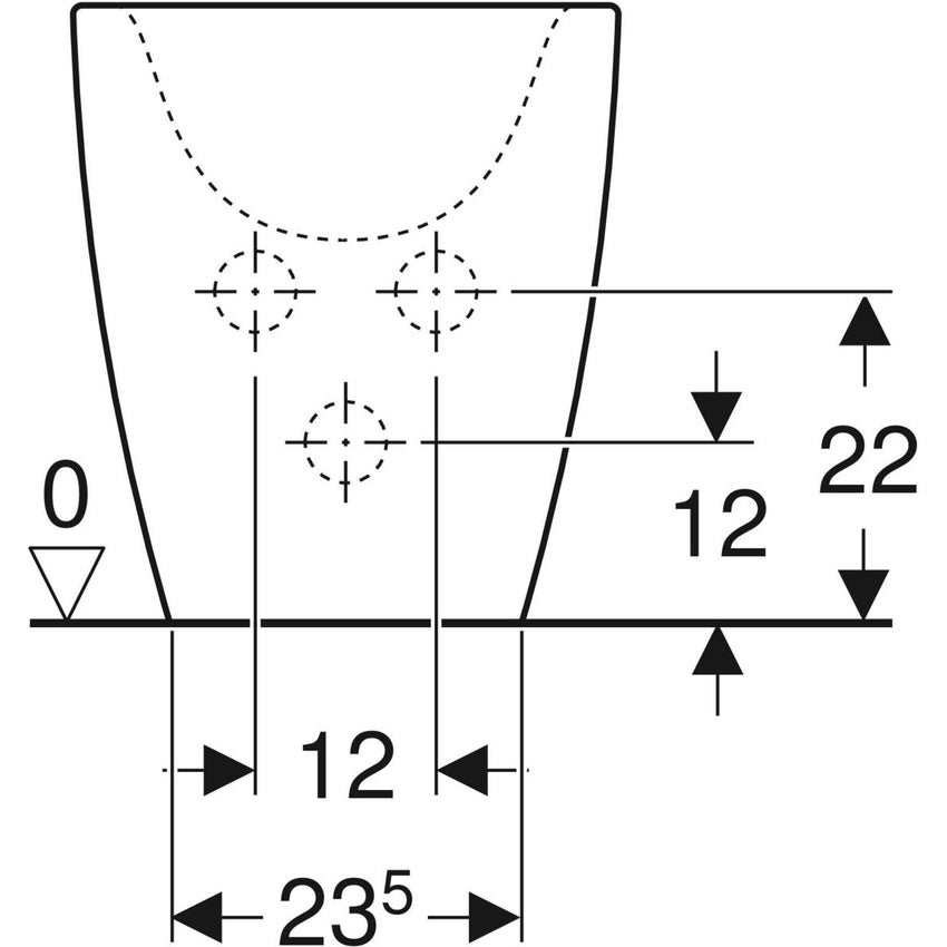 Immagine di Geberit CITTERIO set sanitari a pavimento, vaso a cacciata, senza brida, con sedile a chiusura ammortizzata, bidet monoforo con troppopieno, colore bianco finitura lucido 500.823.00.1-500.538.01.1