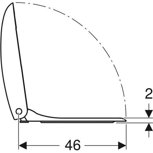 Immagine di Geberit CITTERIO sedile avvolgente con chiusura ammortizzata, colore bianco 500.540.01.1