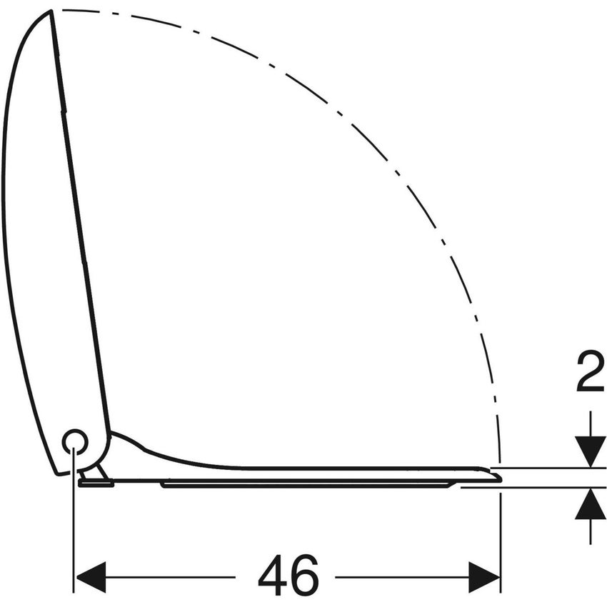 Immagine di Geberit CITTERIO sedile avvolgente con chiusura ammortizzata, colore bianco 500.540.01.1