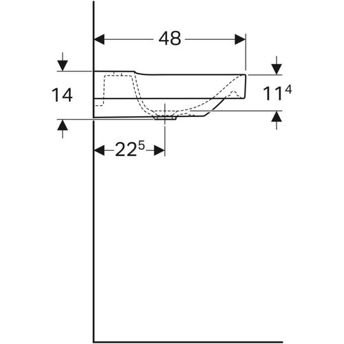 Immagine di Geberit XENO² set con mobile sottolavabo sospeso, colore bianco finitura lucido + mobili contenitori laterali e colonna sospesi, finitura rovere grigio texturizzato + lavabo monoforo, colore bianco + specchio con illuminazione 500.505.01.1-500.530.01.1