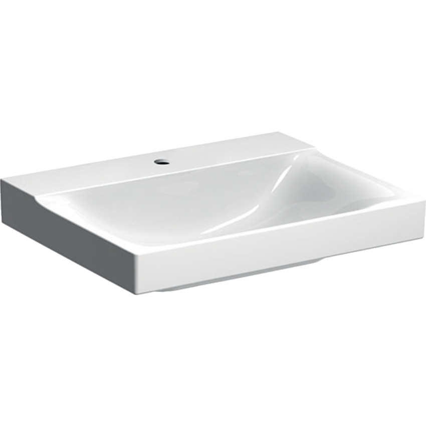 Immagine di Geberit XENO² lavabo L.60 cm, con foro rubinetteria, senza troppopieno, colore bianco finitura KeraTect 500.530.01.1 