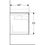 Immagine di Geberit XENO² mobile sottolavabo sospeso L.90 cm, con sifone a sinistra e due cassetti con sistema di apertura a pressione, colore grigio finitura opaco 500.516.00.1