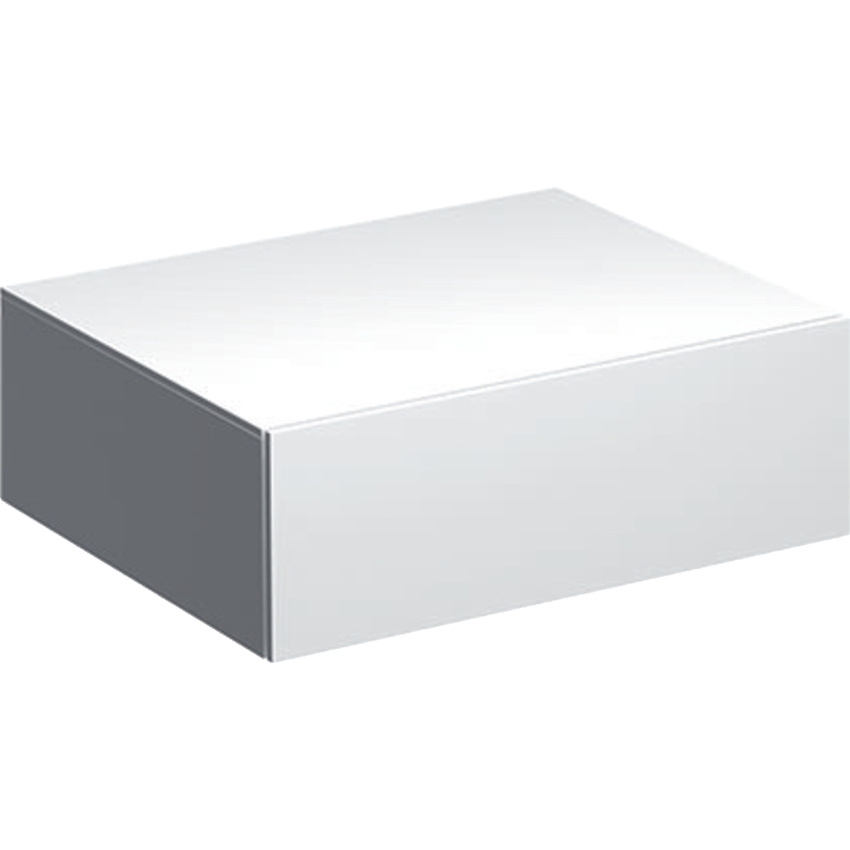 Immagine di Geberit XENO² mobile contenitore sospeso L.60 cm, con un cassetto e sistema di apertura a pressione, colore bianco finitura lucido 500.507.01.1