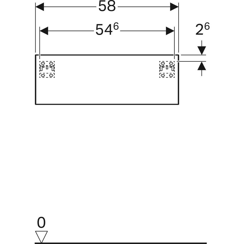 Immagine di Geberit XENO² set con mobile sottolavabo sospeso, colore bianco finitura lucido + mobili contenitori laterali e colonna sospesi, finitura rovere grigio texturizzato + lavabo monoforo, colore bianco + specchio con illuminazione 500.505.01.1-500.530.01.1