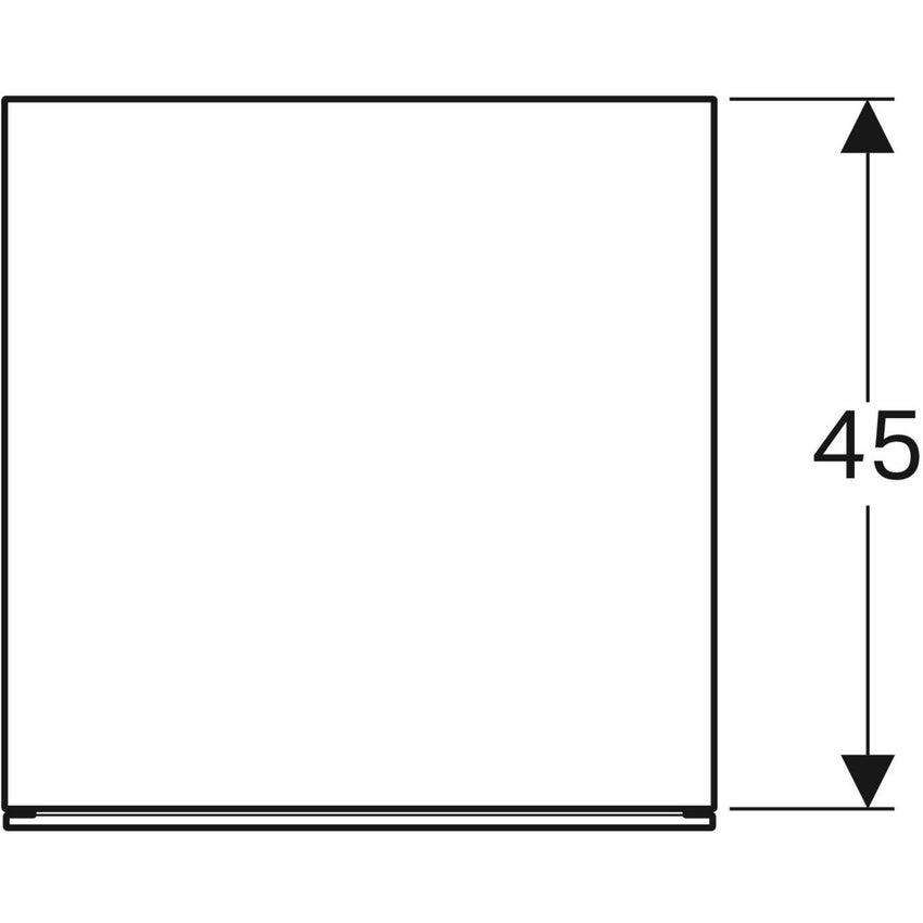 Immagine di Geberit XENO² mobile contenitore sospeso L.45 cm, con due cassetti e sistema di apertura a pressione, finitura rovere grigio texturizzato 500.504.43.1