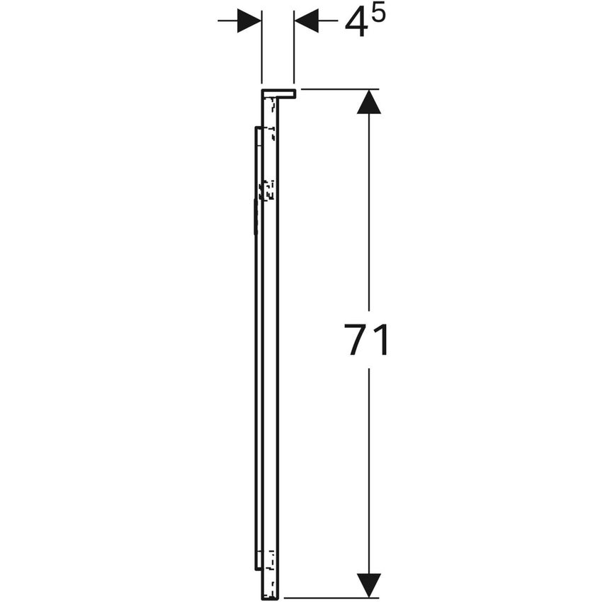 Immagine di Geberit XENO² specchio L.90 cm, con illuminazione diretta e indiretta a led regolabile a destra, a sinistra o centrale 500.522.00.1