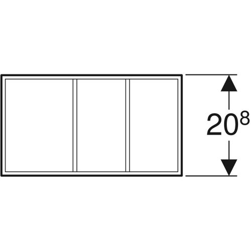 Immagine di Geberit contenitore sottolavabo orizzontale portaoggetti per cassetto singolo e superiore, finitura rovere grigio texturizzato 500.527.00.1