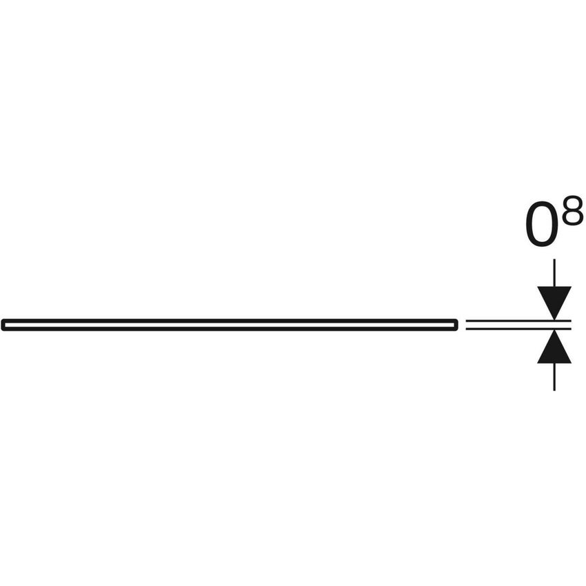 Immagine di Geberit XENO² mensola L.45 cm, in vetro trasparente temperato 500.523.00.1