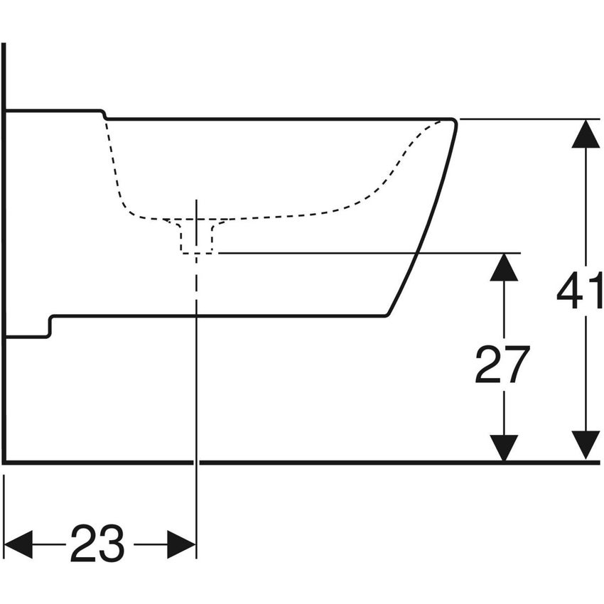 Immagine di Geberit XENO² bidet sospeso con fissaggio nascosto disponibile per rubinetteria monoforo, colore bianco finitura lucido 500.501.01.1