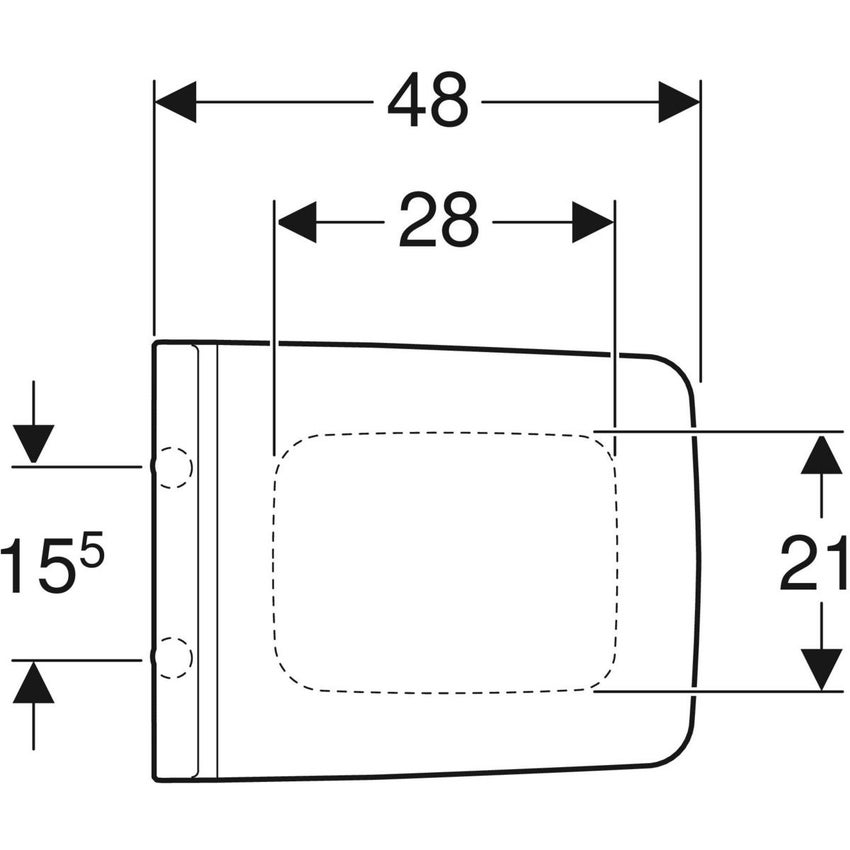 Immagine di Geberit XENO² sedile a discesa ammortizzata, colore bianco finitura lucido 500.537.01.1