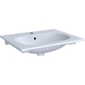 Immagine di Geberit ACANTO lavabo slim L.60 cm, per installazione su mobile, con foro rubinetteria e troppopieno, colore bianco finitura lucido 500.640.01.2