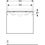 Immagine di Geberit ACANTO mobile sottolavabo sospeso L.65 cm, per lavabo standard e slim, con un cassetto esterno e interno, corpo colore bianco finitura lucido, cassetti colore bianco finitura vetro lucido 500.610.01.2