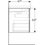 Immagine di Geberit ACANTO mobile sottolavabo sospeso L.65 cm, per lavabo standard e slim, con un cassetto esterno e interno, corpo colore grigio sabbia finitura opaco, cassetti colore grigio sabbia finitura vetro lucido 500.610.JL.2