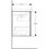 Immagine di Geberit ACANTO mobile sottolavabo sospeso L.75 cm, con un cassetto esterno ed interno, corpo colore bianco finitura lucido, cassetti colore bianco finitura vetro lucido 503.009.01.2