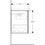Immagine di Geberit ACANTO mobile sottolavabo sospeso L.90 cm, con un cassetto esterno ed interno, corpo colore bianco finitura lucido, cassetti colore bianco finitura vetro lucido 500.616.01.2