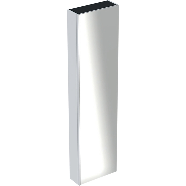 Immagine di Geberit ACANTO mobile contenitore verticale piatto, H 173 cm, corpo colore bianco/lucido, ante colore bianco/vetro lucido 500.637.01.2