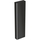 Geberit ACANTO mobile contenitore sospeso H.173 cm, con un'anta, corpo colore nero finitura opaco, ante colore nero finitura vetro lucido 500.637.16.1