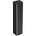 Geberit ACANTO mobile contenitore sospeso H.173 cm, con 2 ante, corpo colore nero finitura opaco, ante colore nero finitura vetro lucido 500.619.16.1