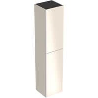 Immagine di Geberit ACANTO mobile contenitore sospeso H.173 cm, con 2 ante, corpo colore grigio sabbia finitura opaco, ante colore grigio sabbia finitura vetro lucido 500.619.JL.2