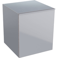 Immagine di Geberit ACANTO mobile contenitore sospeso L.45 cm, con cassetto interno, corpo colore grigio sabbia finitura opaco, cassetti colore grigio sabbia finitura vetro lucido 500.618.JL.2