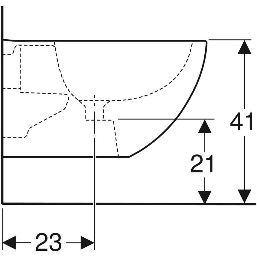 Immagine di Geberit ACANTO set completo sanitari sospesi, vaso con sedile a chiusura ammortizzata e bidet monoforo, colore bianco finitura lucido, moduli installazione DUOFIX per parete in cartongesso 111.907.00.5-ACANTOD