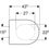 Immagine di Geberit ACANTO sedile termoindurente antibatterico, senza chiusura ammortizzata, colore bianco 500.604.01.2