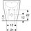 Immagine di Geberit ACANTO bidet a pavimento monoforo, a filo parete, con fissaggio nascosto e troppopieno, colore bianco, finitura lucido 500.603.01.2