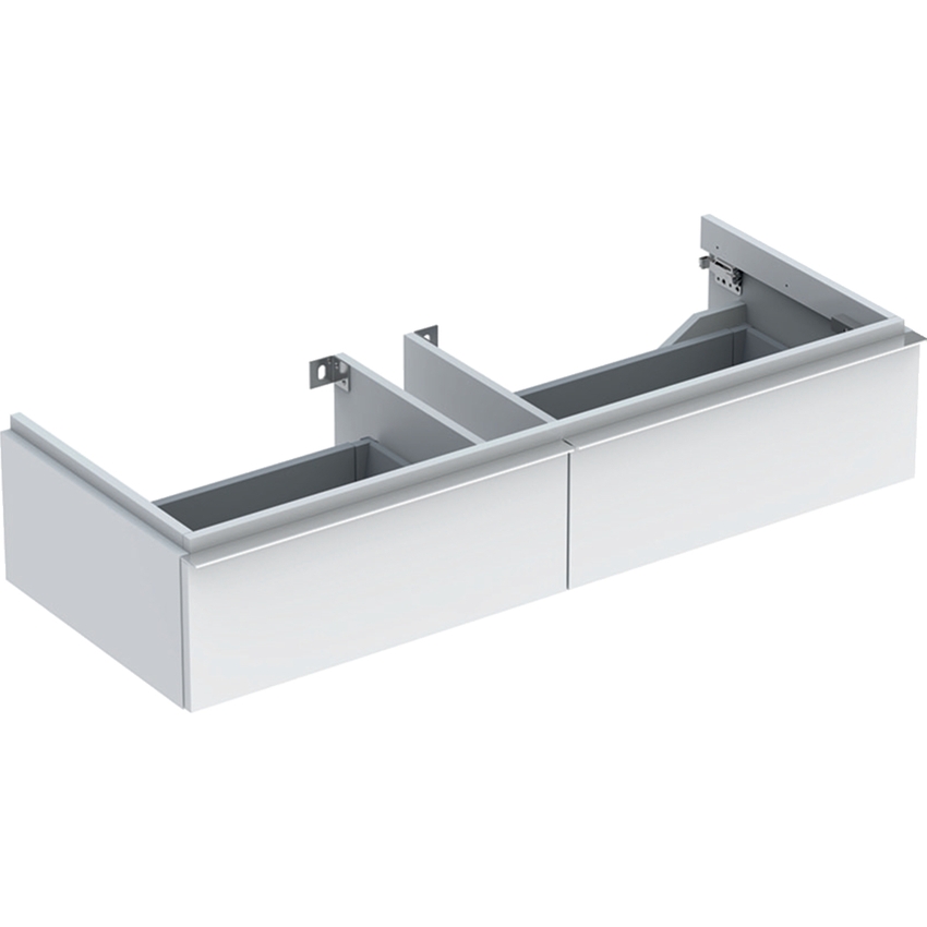 Immagine di Geberit ICON mobile per lavabo 120 cm con due cassetti, colore bianco finitura lucido 840120000