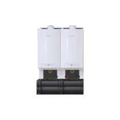 Immagine di Bosch Kit J 2/200IL0-3 Generatore modulare con due caldaie murali Cerapur Maxx in linea da 200 kW, a condensazione SOLO riscaldamento alta potenza per centrali termiche 7735265265
