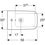 Immagine di Geberit ICON SQUARE set sanitari a pavimento, vaso senza brida, con sedile a chiusura ammortizzata, bidet monoforo con troppopieno, colore bianco finitura lucido 500.825.00.1-231950000