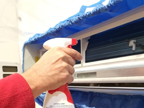 Immagine di Tecnosystemi kit telo di protezione professionale per pulizia delle unita' split modello big  SCC600020