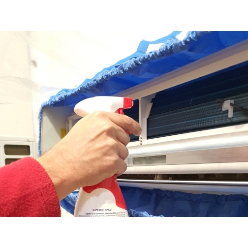 Immagine di Tecnosystemi kit telo di protezione professionale per pulizia delle unita' split modello big  SCC600020