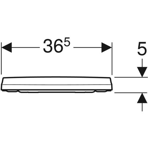 Immagine di Geberit ICON sedile slim con cerniere sgancio rapido e chiusura ammortizzata, colore bianco finitura lucido 500.835.01.1
