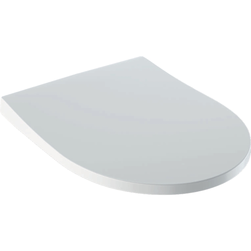 Immagine di Geberit ICON sedile slim con cerniere sgancio rapido e chiusura ammortizzata, colore bianco finitura lucido 500.835.01.1