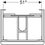 Immagine di Geberit SMYLE mobile sospeso L.60 cm per lavabo, con due cassetti a chiusura ammortizzata, colore bianco finitura lucido 500.352.00.1
