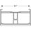 Immagine di Geberit SMYLE mobile sospeso L.90 cm per lavabo, con due cassetti a chiusura ammortizzata, colore bianco finitura lucido 500.354.00.1