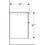 Immagine di Geberit SMYLE mobile sospeso L.90 cm per lavabo, con due cassetti a chiusura ammortizzata, colore grigio sabbia finitura lucido 500.354.JL.1