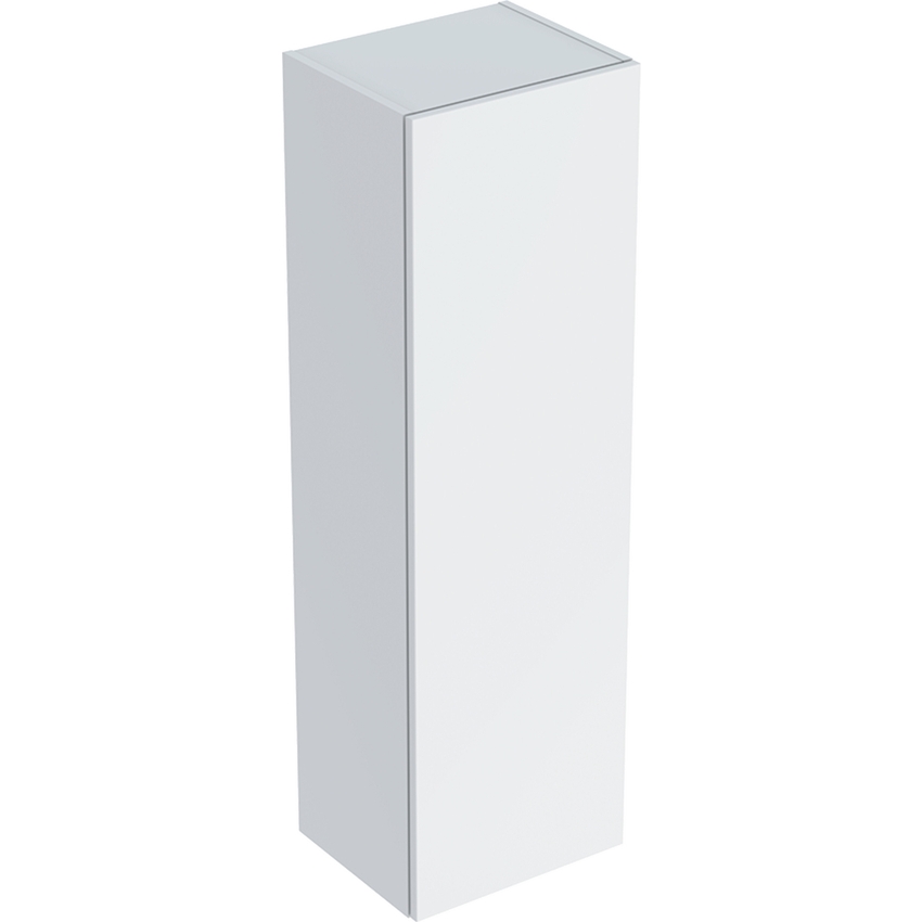Immagine di Geberit SMYLE mobile a colonna H.118 cm, a mezza altezza, con un'anta a chiusura ammortizzata, colore bianco finitura lucido 500.361.00.1