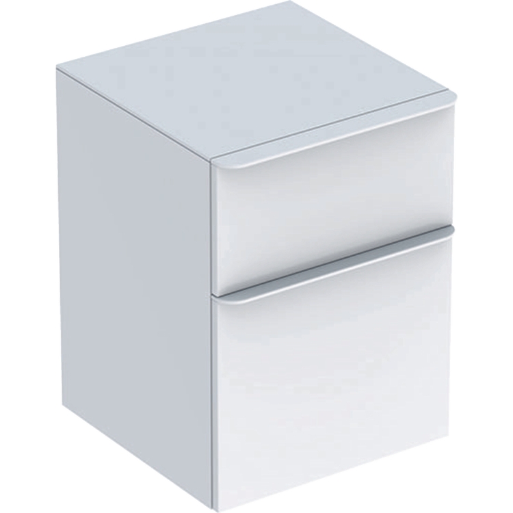 Geberit SMYLE SQUARE mobile laterale con due cassetti 45 cm, colore bianco finitura lucido 500.357.00.1