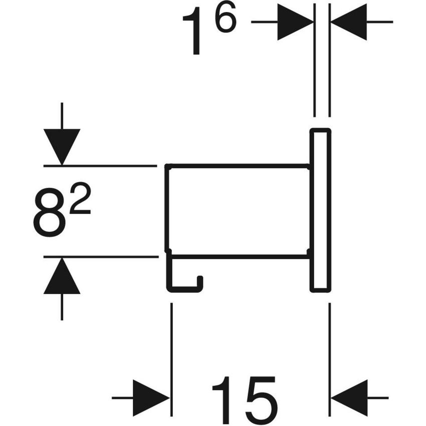 Immagine di Geberit SMYLE SQUARE mensola contenitore L.45 cm, colore grigio sabbia finitura lucido 500.362.JL.1