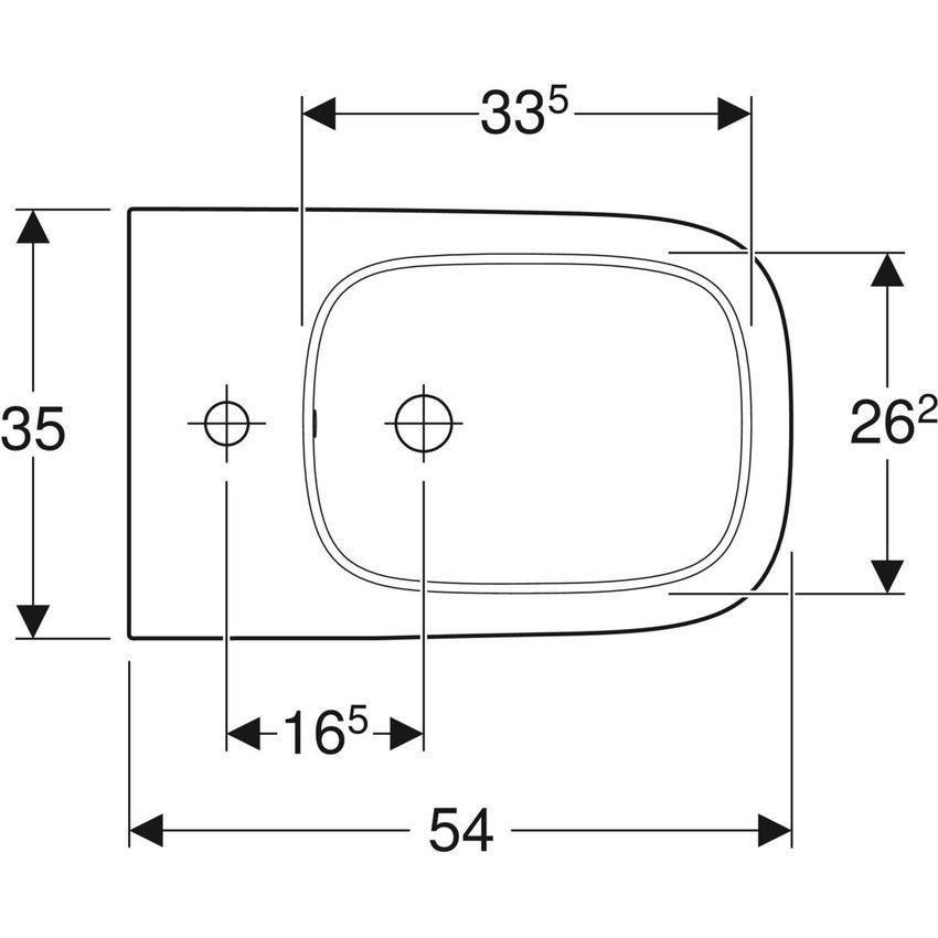 Geberit Smyle Square Bidet A Pavimento A Filo Parete Con Fissaggio Nascosto Con