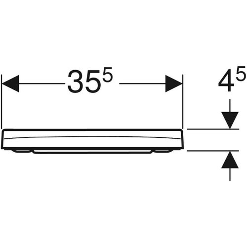 Immagine di Geberit SMYLE sedile del vaso, con chiusura ammortizzata e sgancio rapido, colore bianco finitura lucido 500.687.01.1