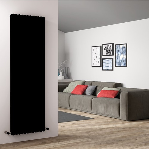 Immagine di Irsap TESI 4 radiatore 11 elementi L.200 H.49,5 P.13,9cm, colore nero finitura lucido RT420001110IRNON