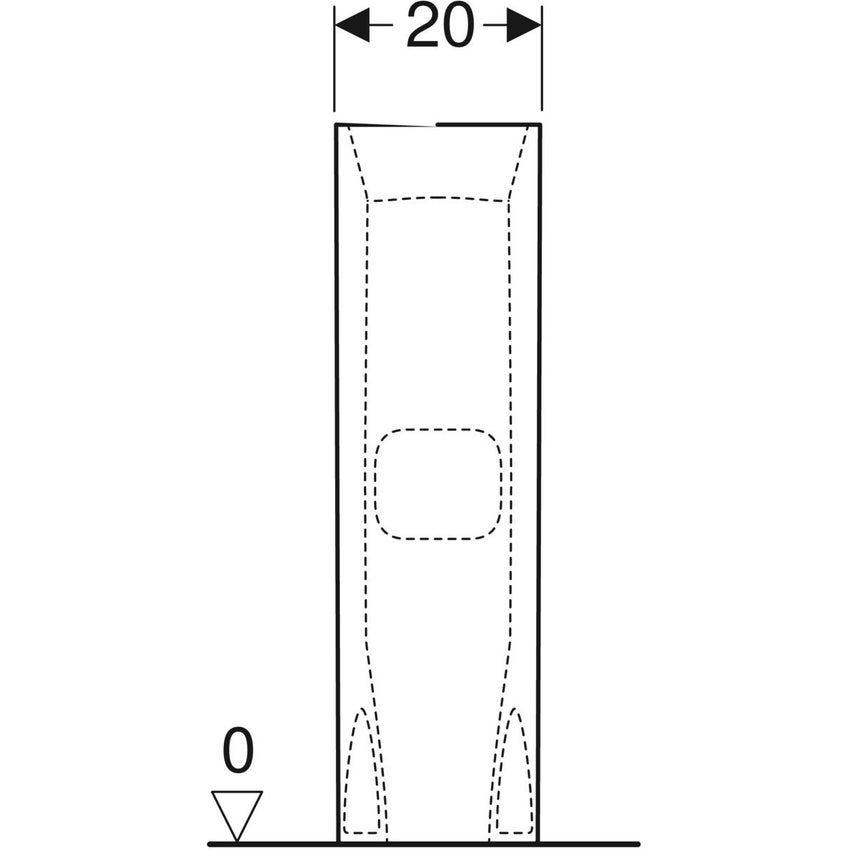 Immagine di Geberit FANTASIA colonna H.71 cm per lavabo, colore bianco finitura lucido 500.853.00.1