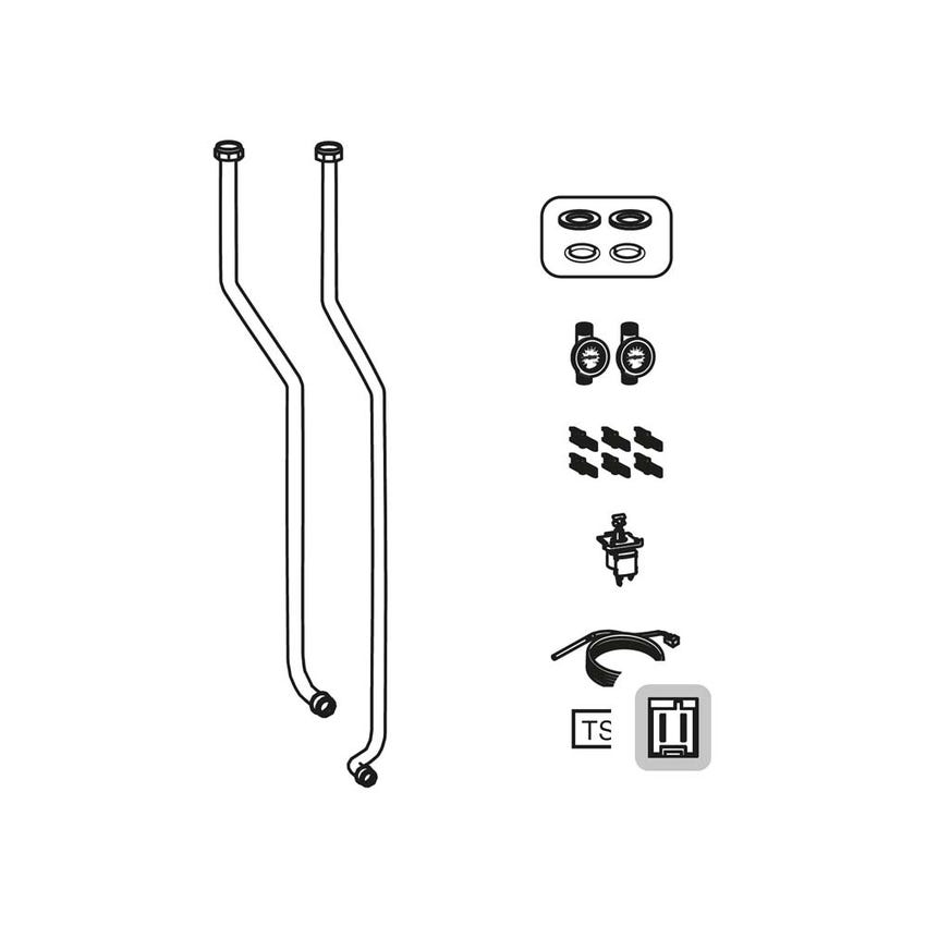 Immagine di Bosch CS14 Kit collegamento idraulico verticale (HU) per l’utilizzo di altre fonti di calore esterne 7738112116