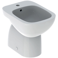 Immagine di Geberit FANTASIA bidet a pavimento, con foro rubinetteria, troppopieno e fissaggii nascosti, colore bianco finitura lucido 500.865.00.1